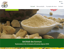 Tablet Screenshot of baobab-des-saveurs.com